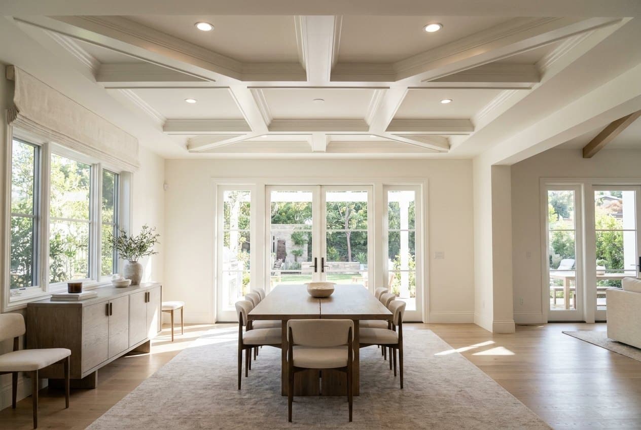 Custom fireplace mantel and paneled surround